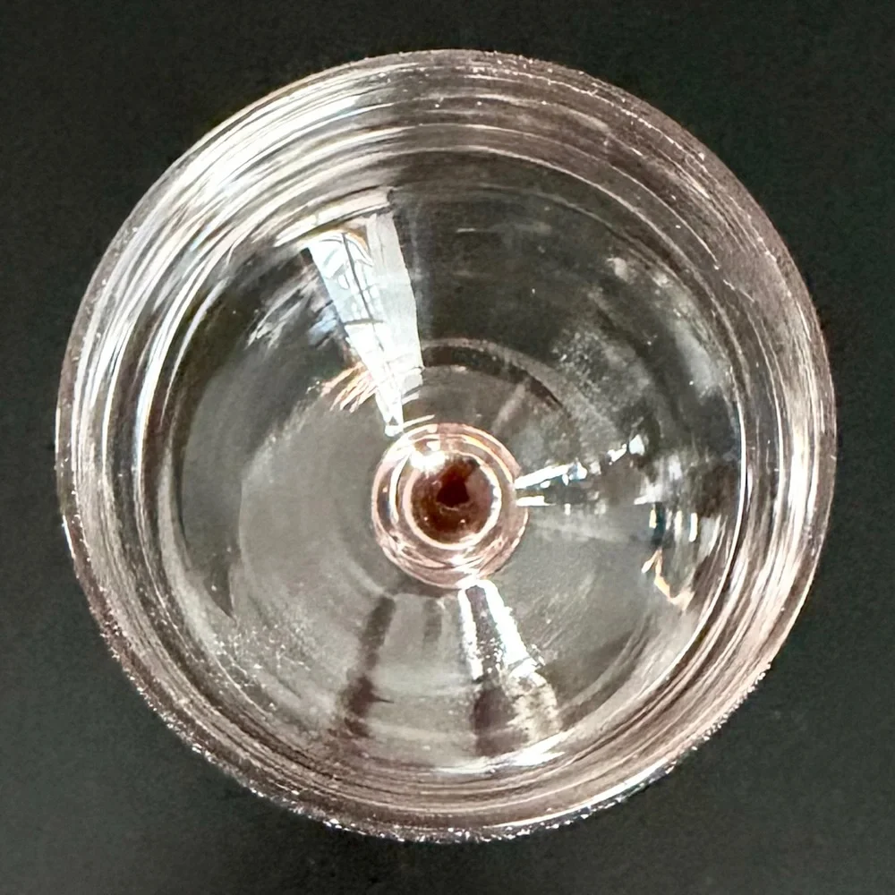 VTG Cristal d'Arques Durand Pink Stem - (2) 8